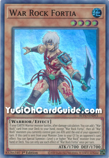 Yu-Gi-Oh Card: War Rock Fortia