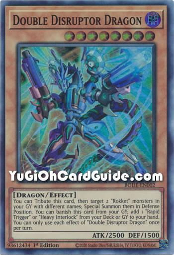 Yu-Gi-Oh Card: Double Disruptor Dragon