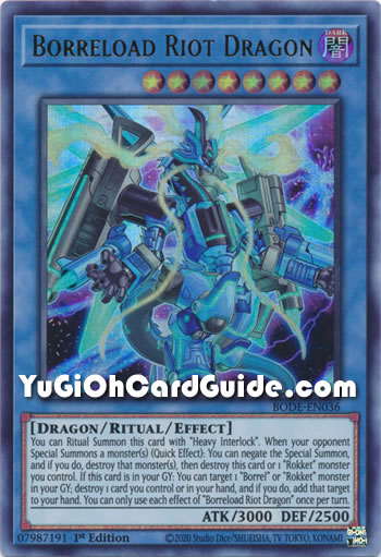 Yu-Gi-Oh Card: Borreload Riot Dragon