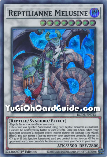 Yu-Gi-Oh Card: Reptilianne Melusine