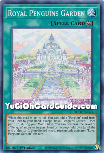 Yu-Gi-Oh Card: Royal Penguins Garden