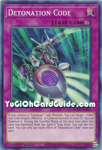 Yu-Gi-Oh Card: Detonation Code