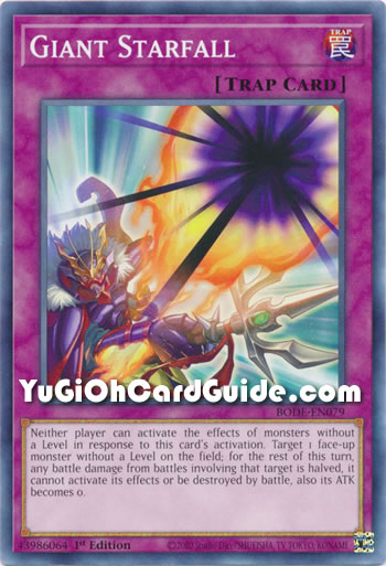 Yu-Gi-Oh Card: Giant Starfall