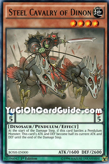 Yu-Gi-Oh Card: Steel Cavalry of Dinon