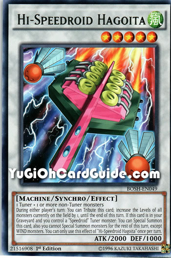Yu-Gi-Oh Card: Hi-Speedroid Hagoita
