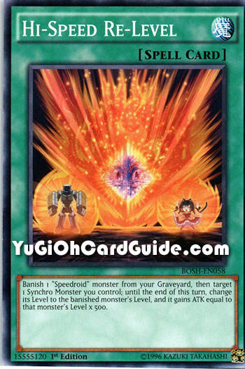 Yu-Gi-Oh Card: Hi-Speed Re-Level