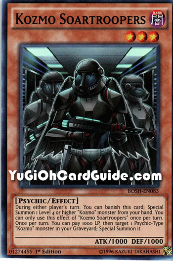 Yu-Gi-Oh Card: Kozmo Soartroopers