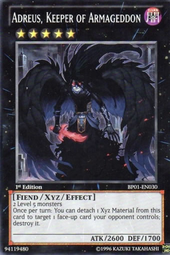 Yu-Gi-Oh Card: Adreus, Keeper of Armageddon