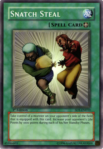 Yu-Gi-Oh Card: Snatch Steal