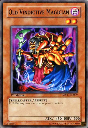 Yu-Gi-Oh Card: Old Vindictive Magician