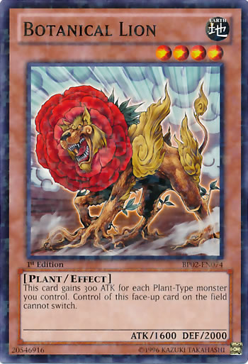 Yu-Gi-Oh Card: Botanical Lion