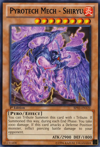 Yu-Gi-Oh Card: Pyrotech Mech - Shiryu