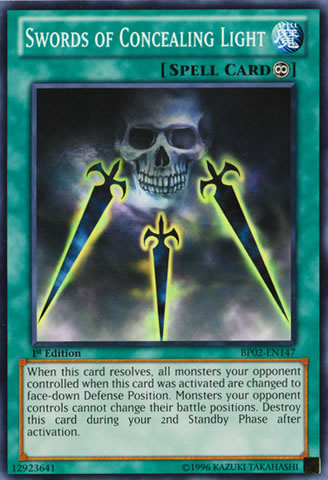 Yu-Gi-Oh Card: Swords of Concealing Light