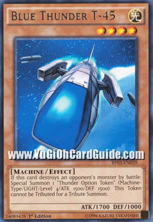 Yu-Gi-Oh Card: Blue Thunder T-45