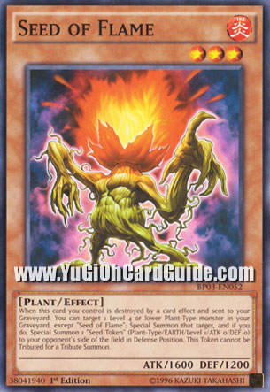 Yu-Gi-Oh Card: Seed of Flame