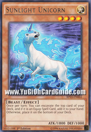 Yu-Gi-Oh Card: Sunlight Unicorn