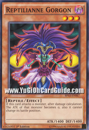 Yu-Gi-Oh Card: Reptilianne Gorgon