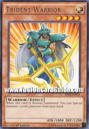 Yu-Gi-Oh Card: Trident Warrior