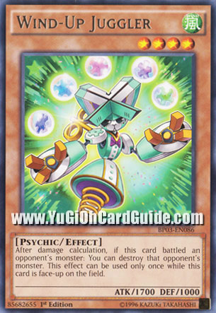 Yu-Gi-Oh Card: Wind-Up Juggler