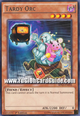 Yu-Gi-Oh Card: Tardy Orc