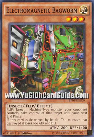 Yu-Gi-Oh Card: Electromagnetic Bagworm