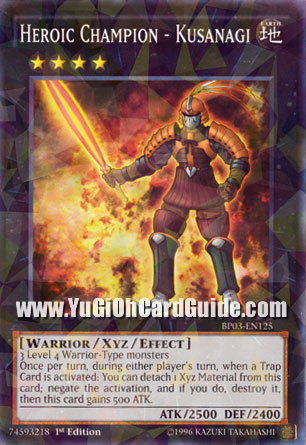 Yu-Gi-Oh Card: Heroic Champion - Kusanagi