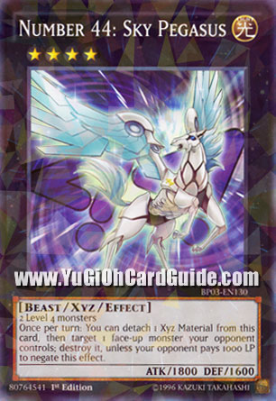 Yu-Gi-Oh Card: Number 44: Sky Pegasus