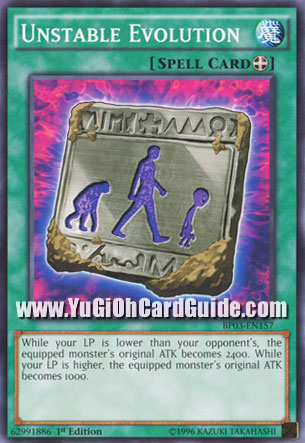 Yu-Gi-Oh Card: Unstable Evolution