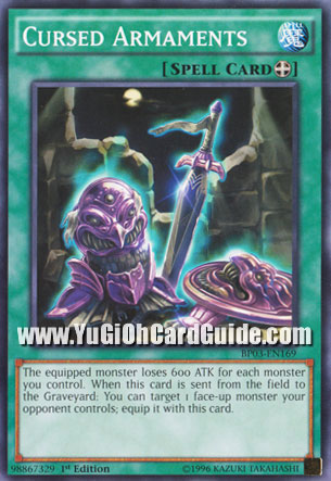 Yu-Gi-Oh Card: Cursed Armaments