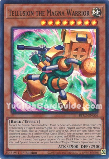 Yu-Gi-Oh Card: Tellusion the Magna Warrior