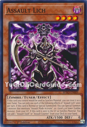 Yu-Gi-Oh Card: Assault Lich