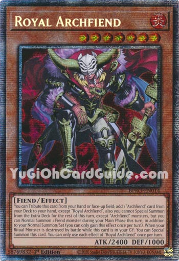 Yu-Gi-Oh Card: Royal Archfiend