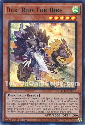 Yu-Gi-Oh Card: Rex, Ride Fur Hire