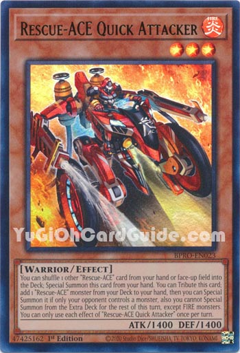 Yu-Gi-Oh Card: Rescue-ACE Quick Attacker