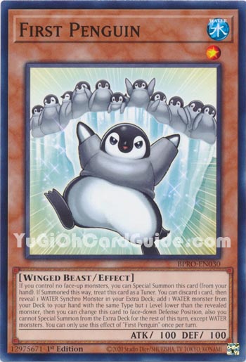 Yu-Gi-Oh Card: First Penguin