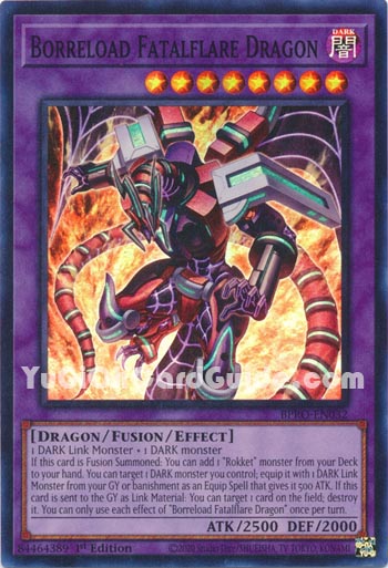 Yu-Gi-Oh Card: Borreload Fatalflare Dragon