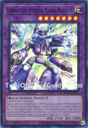 Yu-Gi-Oh Card: Conduction Warrior Plasma Magnum