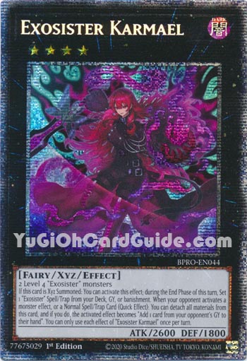 Yu-Gi-Oh Card: Exosister Karmael