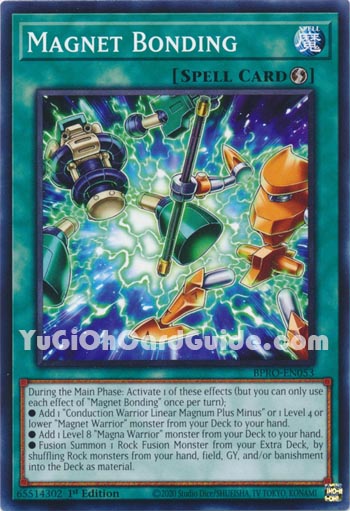 Yu-Gi-Oh Card: Magnet Bonding