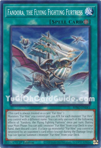 Yu-Gi-Oh Card: Fandora, the Flying Fighting Furtress