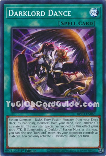 Yu-Gi-Oh Card: Darklord Dance