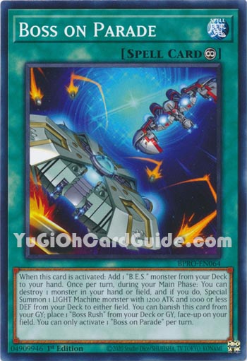 Yu-Gi-Oh Card: Boss on Parade