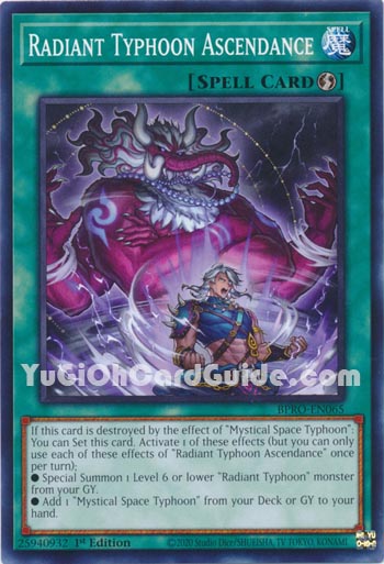 Yu-Gi-Oh Card: Radiant Typhoon Ascendance