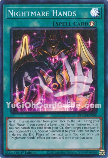 Yu-Gi-Oh Card: Nightmare Hands