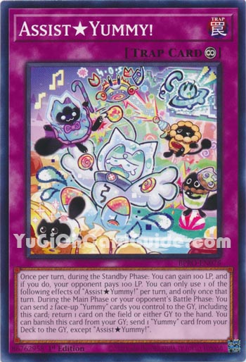 Yu-Gi-Oh Card: Assist★Yummy!