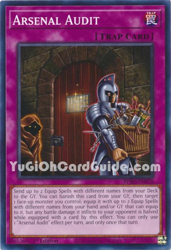 Yu-Gi-Oh Card: Arsenal Audit