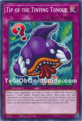Yu-Gi-Oh Card: Tip of the Tinying Tongue