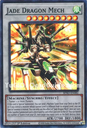 Yu-Gi-Oh Card: Jade Dragon Mech