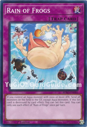 Yu-Gi-Oh Card: Rain of Frogs