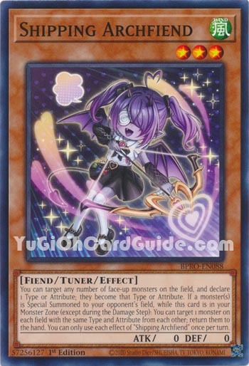 Yu-Gi-Oh Card: Shipping Archfiend